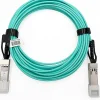Elfcam - Câble Optique Actif SFP+ à SFP+ - 1m, AOC 10 Gbit/s OM3, Ultra Performant, Réseau Professionnels, PC