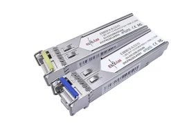 Elfcam - 2 Modules SFP BIDI 1,25 Gbps - SC Monomode, DDM, 10 km, TX1310/RX1550 & TX1550/RX1310