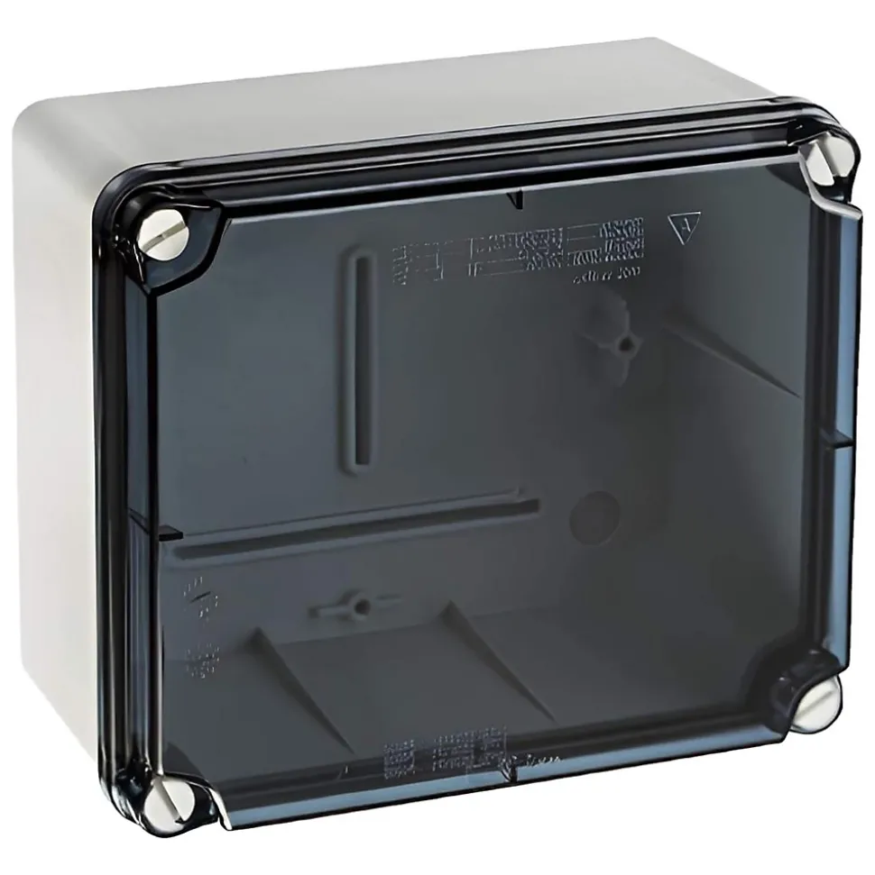 Elt171 Ide Boite étanche Ip67 Avec Couvercle Transparent - Bord Lisse - Hxlxp 156x180x100