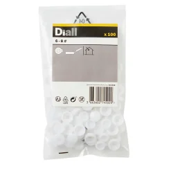 Embout blanc à clipser ø6-8 mm - 100 pièces