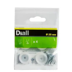 Embout en plastique Diall 25 mm x 4, transparent