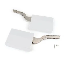 Emuca Jeu de compas pour portes relevables Agile, 3200 - 9000, acier et plastique, blanc