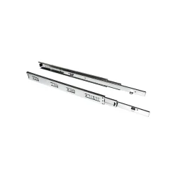 Emuca Jeu de coulisses à billes à billes à sortie totale avec supports, hauteur 45mm, longueur 450mm, Acier, Zingué