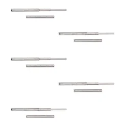 Emuca Lot de 5 coulisses pour tiroirs, roulement à billes, hauteur 45mm, profondeur 450mm, sortie totale, zingué