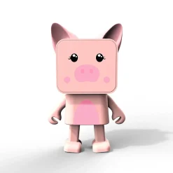 Enceinte Bluetooth Dancing Cochon - MOBILITY ON BOARD - Enceinte Bluetooth Cochon Rose