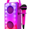 Enceinte Bluetooth lumineuse Rose avec micro