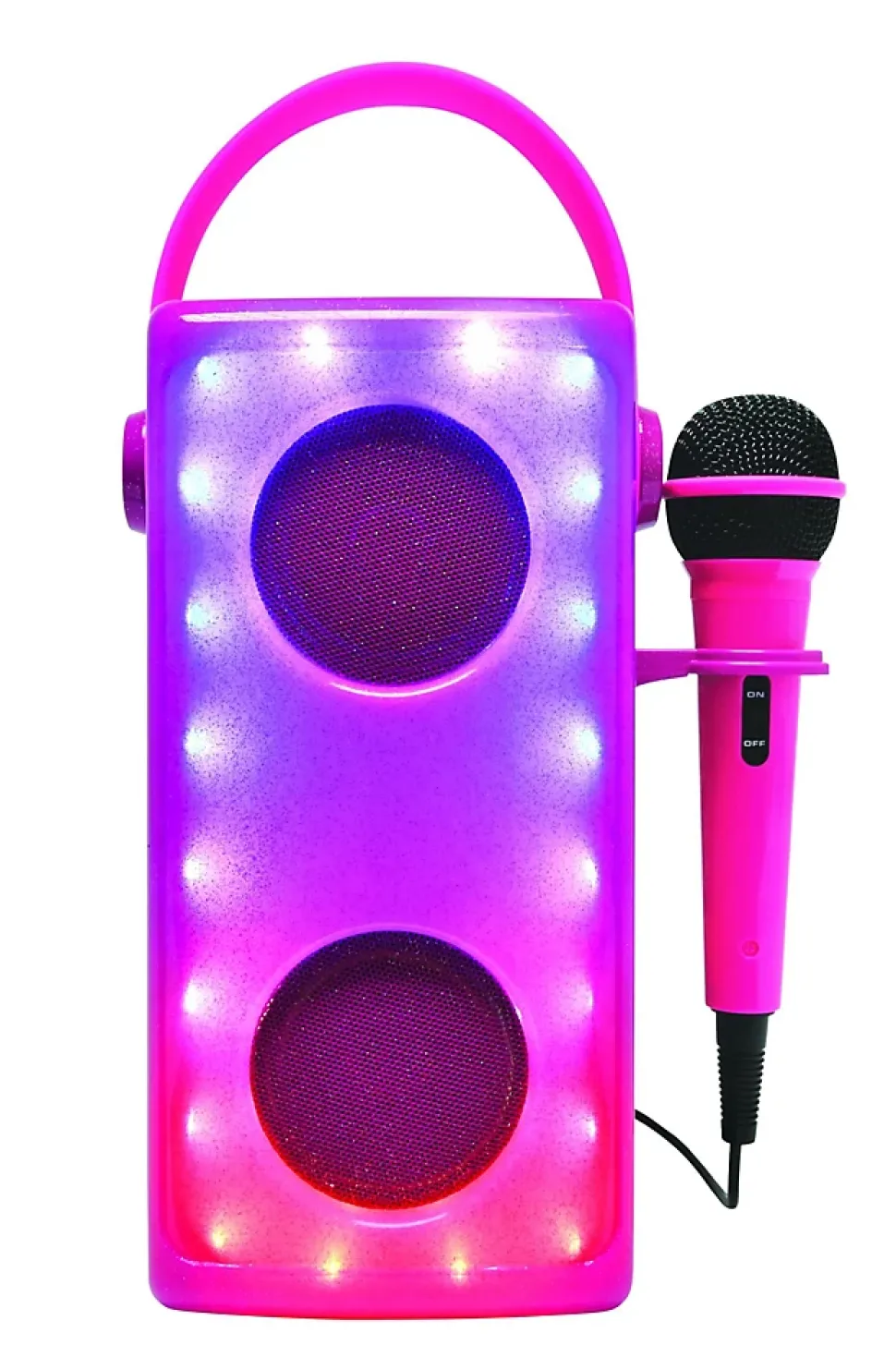 Enceinte Bluetooth lumineuse Rose avec micro