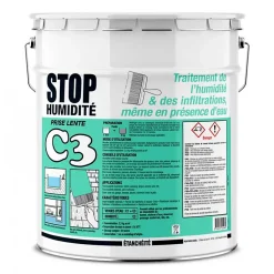 Enduit de cuvelage C3 enduit ciment étanchéité hydrofuge béton PROCOM-25 Kg-Gris
