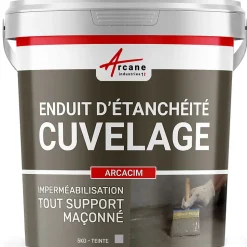 Enduit Hydrofuge pour support maçonné - ARCACIM Gris - 5 kg - ARCANE INDUSTRIES