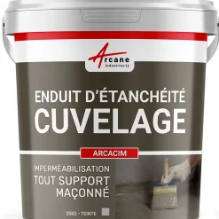 Enduit Hydrofuge pour support maçonné - ARCACIM Gris - 25 kg - ARCANE INDUSTRIES