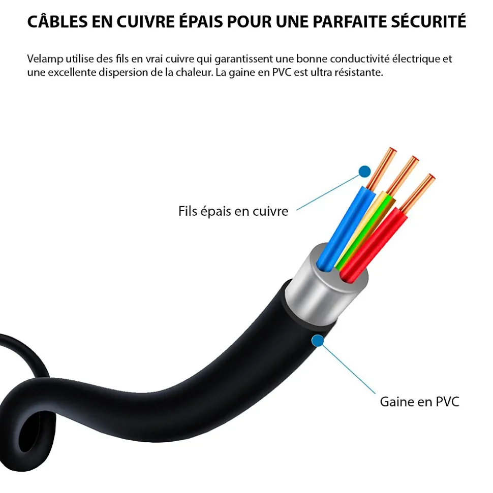 Enrouleur bricolage, 4 prises, 15 mètres, 3G1.5mm2, NF
