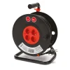 Enrouleur de câble DIY 4 prises Schuko standards, câble H05VV-F3G1.5MM2, 40M ,CE