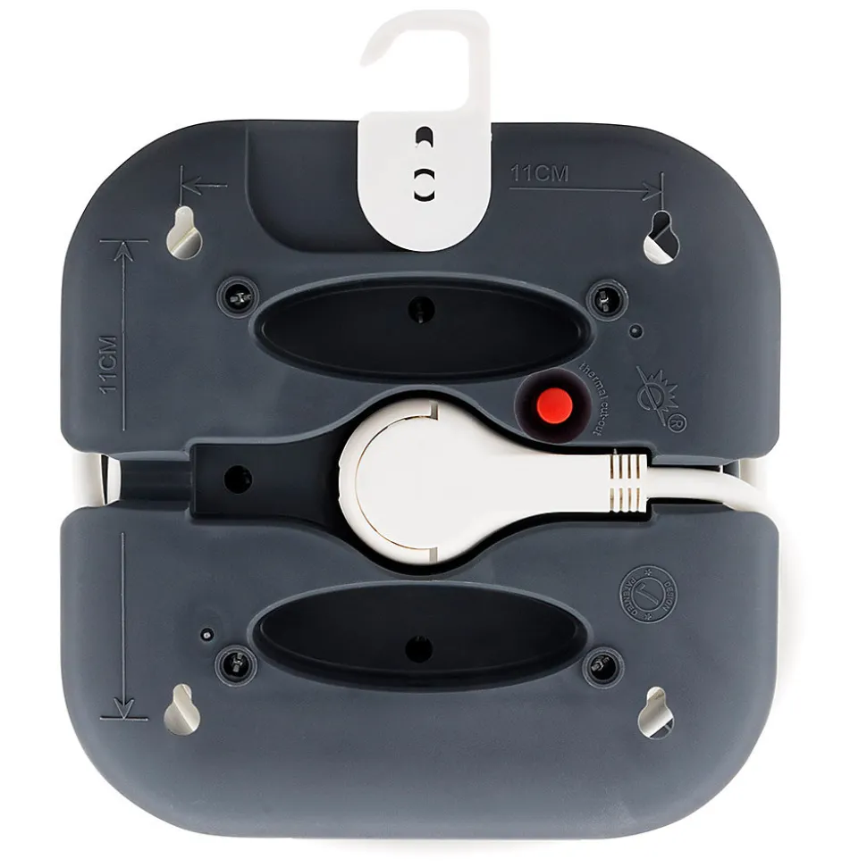 Enrouleur domestique 4x2P+T - 7m blanc Zenitech
