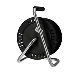 Enrouleur électrique 20 m, 4 prises, type E, 3x1,5 mm², IP44 - rallonge pour jardin et atelier HOROZ