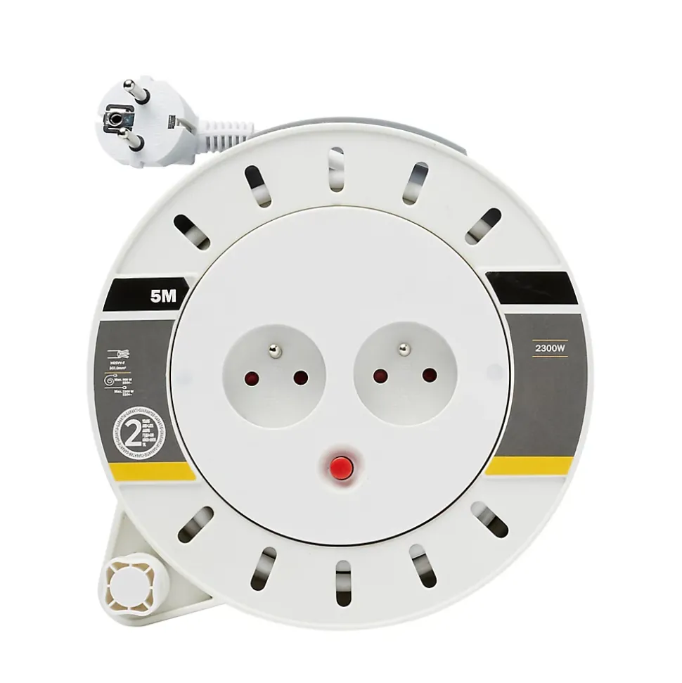 Enrouleur ménager Diall HO5VVF 3G1mm² 5m