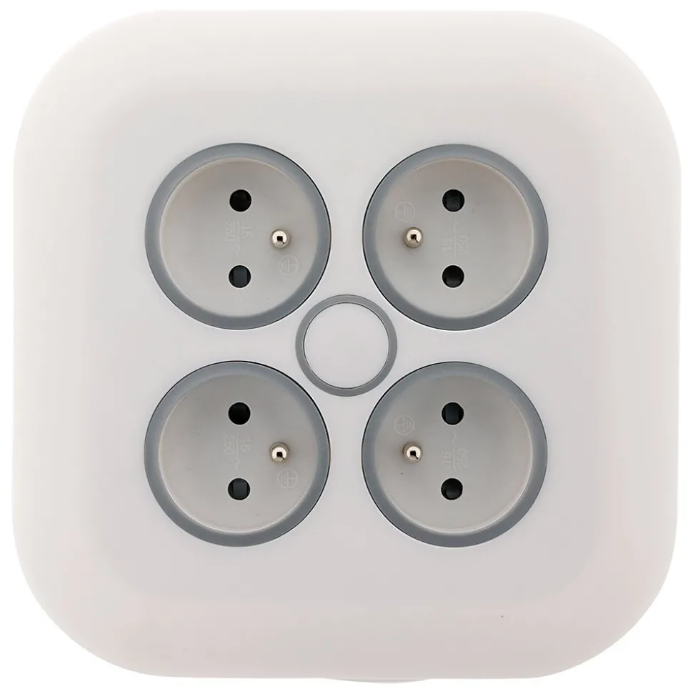 Enrouleur 4 prises fiche extraplate 7m Zenitech