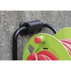 Enrouleur 4 prises 25m + coupe-circuit + support Zenitech