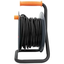 Enrouleur 4 prises 25m + coupe-circuit + support Zenitech