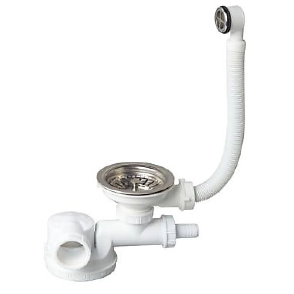 Ensemble complet gain de place 1 bac ø 90 mm Wirquin