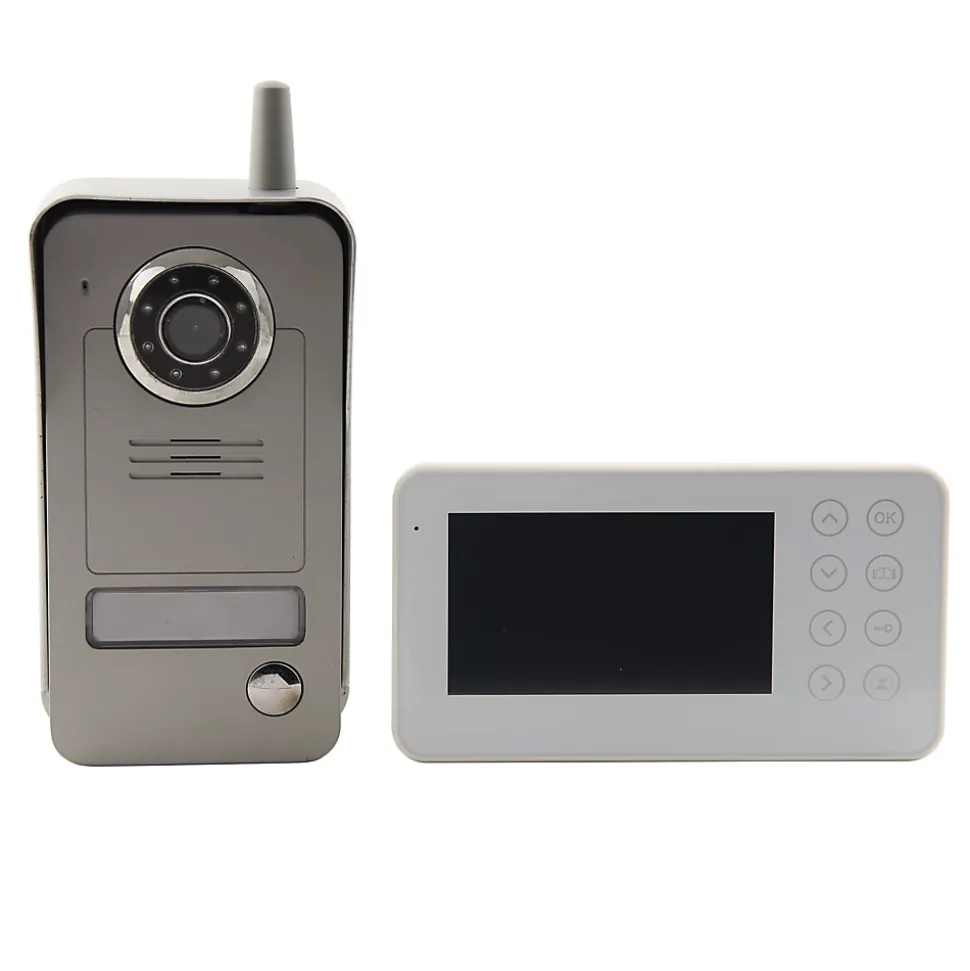 Ensemble interphone vidéo sans fil avec bouton pour l'extérieur Blyss Wolin