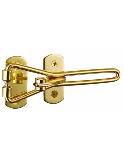 Entrebailleur pour porte d'entrée, taquet d'arrêt, 142mm, doré - THIRARD