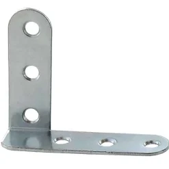 Equerre de chassis coudée droite Diall acier zingué 40 mm