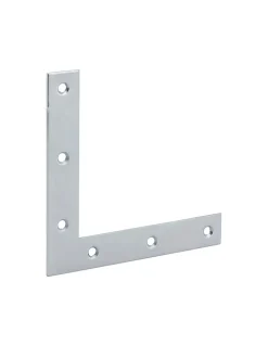 Equerre de fenêtre pour porte, 120x120x20mm, bouts carrés, acier zingué - THIRARD