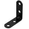 4 Equerres de chaise Acier Noir l.14 x H.50 x P.50 mm