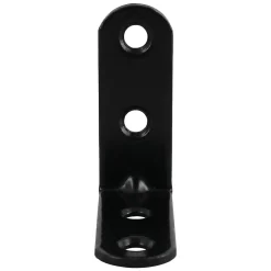 4 Equerres de chaise Acier Noir l.14 x H.40 x P.40 mm