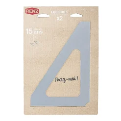 Equerres murales Argent RAL 9006M