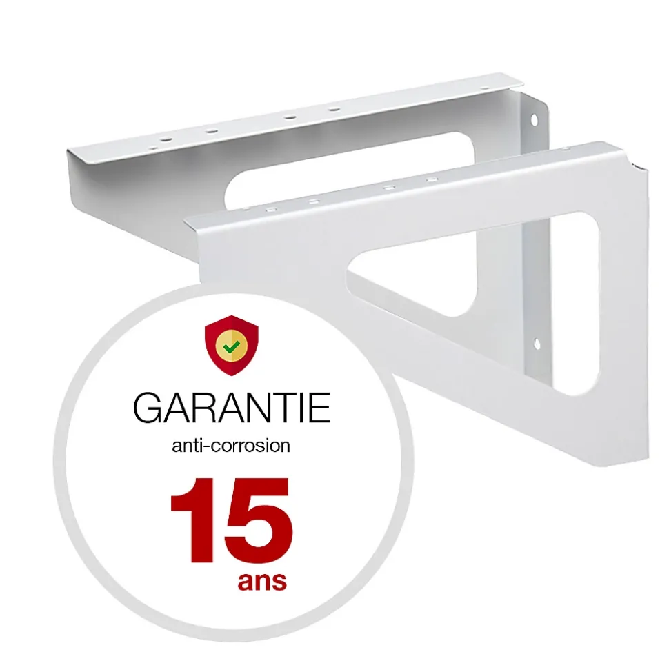 Equerres murales Blanc crème mat RAL 9010M