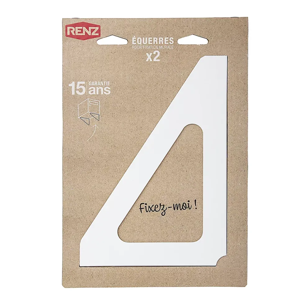 Equerres murales Blanc crème mat RAL 9010M