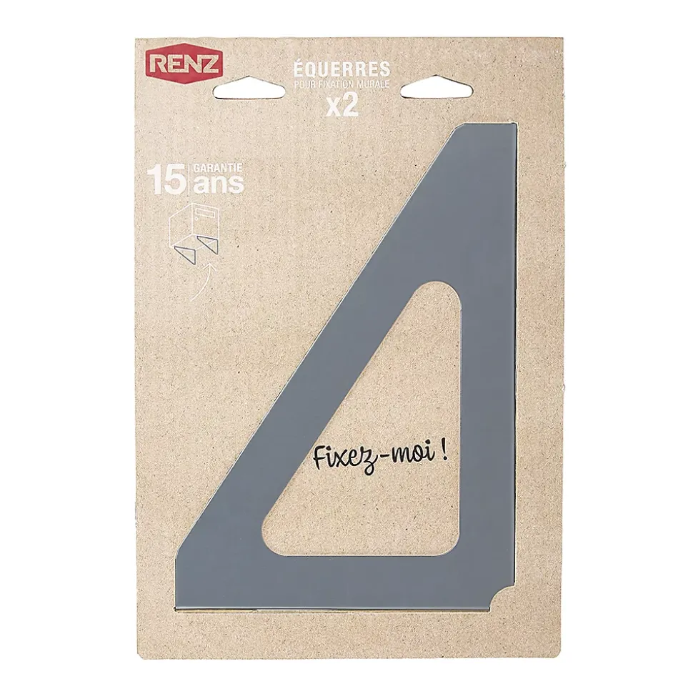 Equerres murales gris clair RAL 7037M