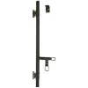 Espagnolette plate complète Afbat acier noir h.1500 mm