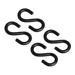 Esse noirs 30 mm Diall Acier vendu par 4 pièces