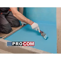 Etancheite sous carrelage, KIT douche, salle de bain, pièce humide - résine d'imperméabilisation, protection à l'eau - PROCOM-2.5