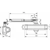 Ferme-porte automatique hydraulique force 4, noir - THIRARD