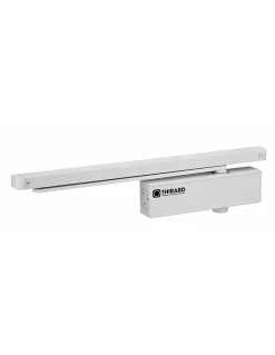 Ferme-porte automatique hydraulique Design force 3, bras coulissant, argent - THIRARD