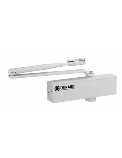 Ferme-porte automatique hydraulique Design force 2 à 4, blanc - THIRARD