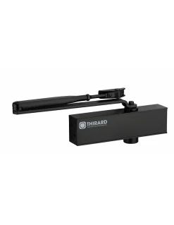 Ferme-porte automatique hydraulique Design force 2 à 4, noir - THIRARD