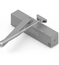 Ferme porte hydraulique réversible à glissière DOM Unik 4500 argent 120 Kg force 2 à 6