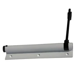 Ferme-porte à tige noir Diall Aluminium