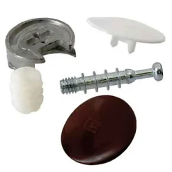 2 ferrures d'assemblage + Goujon ø25 x H. 12 mm