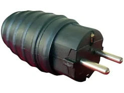 Fiche caoutchouc mâle 16A IP44 Zenitech