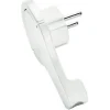 Fiche extra-plate Diall blanc glossy 16A