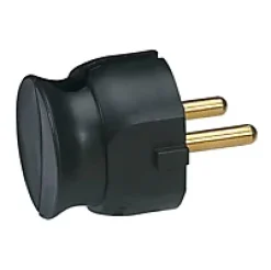 Fiche extra plate noire Legrand Blanc