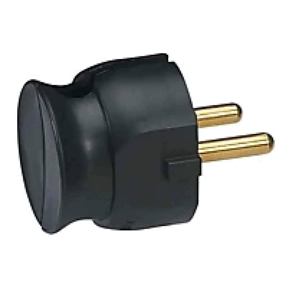 Fiche extra plate noire Legrand Blanc