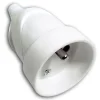 Fiche femelle 16A blanc glossy Diall