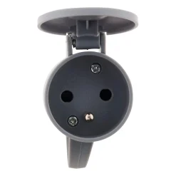 Fiche femelle à clapet 16A 2P+T - Gris - Zenitech