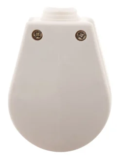 Fiche mâle 20A coudée 2 P+T - Blanc - Zenitech